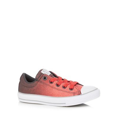 Converse Boys' red 'All Star' lace up shoes